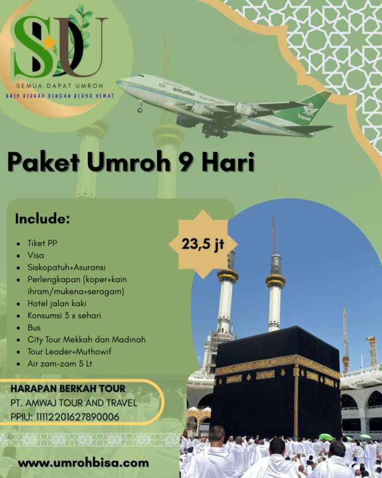 Paket Umroh 9 Hari